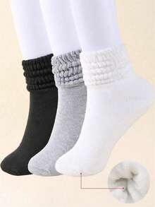 5 Pares de Meias Casuais Vintage, Meias Grossas de Lã Macias e Felpudas, Respiráveis e Absorventes de Suor, Presentes Perfeitos para Caminhada, Volta às Aulas, Halloween e Natal