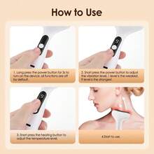 3-in-1 elektrischer Guasha-Massagegerät für Gesicht/Nacken/Augen Rücken Körper, 9 Stufen Heizung Vibration Guasha Bian Stein Schabeisen Massagegerät Schönheitsgerät 1500mAh