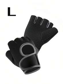 1双 - 男女款露指骑行手套专业健身房防滑透气半指夏季钓鱼女士自行车手套 - 彩色 - 查看 16