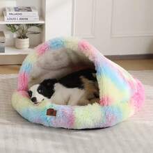 1pc New Warm Dog Bed Mat For Indoor Use In Autumn/Winter, Waterproof Lining, Memory Foam Filling, Soft & Comfortable, Removable Bottom For Pet Bed - Multicolor - View 19
