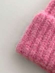 Gorro de punto de unicolor con aplicación de orejas de gato, gorro de punto unisex simple y versátil con protección de orejas cálida, nuevo y adorable gorro de punto con orejas de gato para mujeres, gorro de punto grueso y cálido con protección de orejas para otoño/invierno