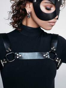 女士真皮胸带 纯素皮革胸带 情人节礼物 女士真皮马具