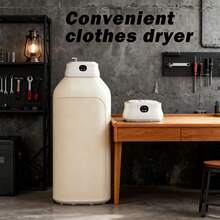 Portable Clothes Dryer, Mini Dryer Machine - Compact And Convenient Drying Solution For Apartment, Dorm, RV - Quick And Easy To Use Compact Dryer Machine With Dryer Bag For Delicate Garments, Underwear, Small Clothes - White - View 1
