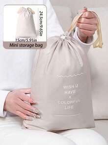 6件套高品质便携式旅行行李收纳袋,包括行李箱收纳袋、衣物收纳袋、可折叠收纳包、鞋袋、内衣袋、旅行必备品、旅行背包、旅行包、行李箱、旅行装备、返校及搬家收纳袋、化妆包等。 - 彩色 - 查看 18