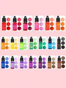 10ML 1 Set/10 Color/20 Color Candle Dye Liquid Colorant DIY Jewelry Making Candle Making Dye Pigment 50ml/100ml,10ml DIY Candle Color Essence Candle Pigment Handmade Soybean Wax Paraffin,Halloween DIY Candle Dye Liquid Colorant DIY Jewelry Making Candle Making Dye Pigment
