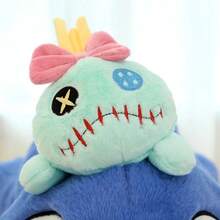 40CM. Genuine 53CM Kawaii Stitch Stuffed Toy Lying Position Stitch Plush Doll Throw Pillow Birthday Gift For Kids Or Girlfriend, The Perfect Decoration - The Perfect Gift. The Perfect Choice For Home Interior Decoration, Party Decoration, Birthday Gifts, And Various Festival Presents, Fashionable.
