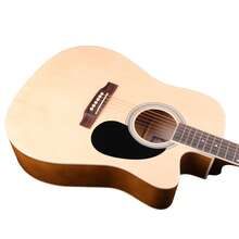 YMMuzik Guitarra clásica de madera de tilo de 41 pulgadas, guitarra acústica para principiantes