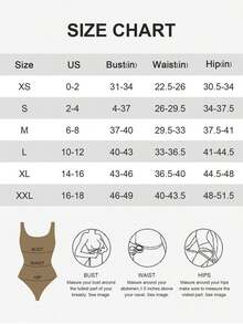 1pc Women Seamless Shaping Bodysuit With Thong Bottom, Slimming Bodyshaper Tummy Control Flat Belly Sheath Jumpsuit Shapewear Waist Trainer Shaper - 卡其色 - 查看 7