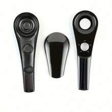 1 Pc Stainless Steel Magnetic Tobacco Holder & Spoon Tube - Durable Metal Smoking Accessory With Stylish Black Finish, Ergonomically Designed For A Firm Grip On Tobacco And Cigarettes - 灰色 - 查看 3