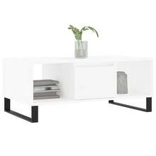 Coffee Table White 90x50x36.5 Cm Engineered Wood - White - View 4
