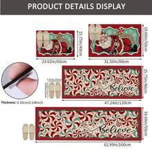 1 pièce Paillasson de Noël, tapis de drainage pour cuisine, salon, entrée, balcon, décoration de maison, antidérapant, convient pour café, bar, vacances, fête, chambre, salle de bain