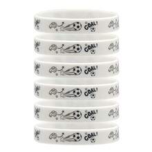 10pcs Football Themed Commemorative Sports Rubber Bracelets, Soccer Fan World Cup Team Grouping Silicone Wristbands, Birthday Small Gift - Multicolor - View 5