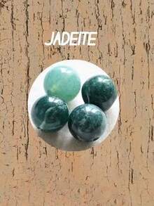 1pc Healing Crystal Necklace, Jade Necklace, Single Gemstone Necklace, Handmade Jewelry, Elegant Necklace, Daily Wear Necklace, Affordable Gift - Dark Green - View 6