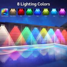 Solar Fence Lights Outdoor, IP66 Waterproof LED Deck Light, Dusk To Dawn Fence Lights Solar For Wall, Railing, Step, Patio, Pool, Backyard, Outside