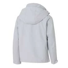 Skechers Women's Casual Jacket, Golf Series Woven Top, Sportswear, Lightweight And Comfortable Everyday Hooded Jacket P425W219-02VP - Glacier Gray - View 2