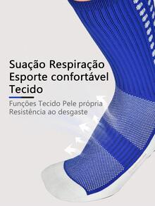 Men's Professional Soccer Socks Kit, Non-Slip, High-Top, Breathable, Sweat-Absorbing Technology, For Training And Competition - màu đen - Xem 8