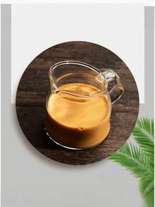 1 pieza/2 piezas Botella de vidrio con ángulo - Multifuncional para café, té, miel, espuma de leche, diseño único de café con leche, taza y tetera multiusos, vajilla duradera y elegante - Transparente - Ver 7