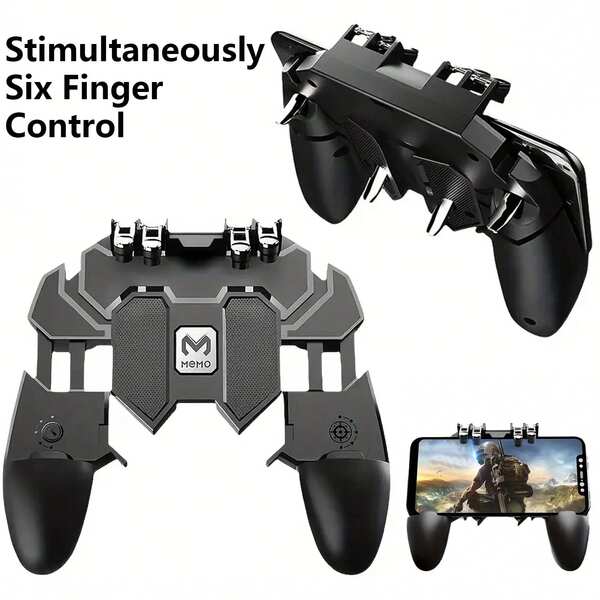 Mobile Gamepad Touch Joystick Controller Gaming Key Assistant Sensitive External Controller Mobile Gaming Grip Aim Assist Shooting Trigger Mechanical Handle Smartphone Gaming Compatible With IOS And Android Phones