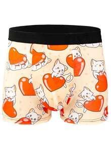 10pcs Men's Fashion Printed Briefs, Graffiti Design Comfortable Stretchy Boxer Briefs, Sports Shorts, Novelty Men's Underwear, Cycling Shorts - Multicolor - View 6