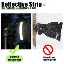 2pcs Outdoor Faucet Covers For Winter Thickened Outside Garden Faucet Socks For Freeze Protection Reusable Insulated Faucet Covers