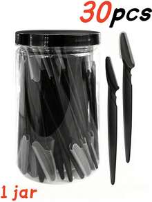 80/60/50/40/30/12pcs Multifunctional Portable Eyebrow Trimmer, Multi-Function Hair Removal Tool, Trimming And Shaping Shaver With Dust-Proof Protective Design Cover, Suitable For Men And Women Facial Hair Removal