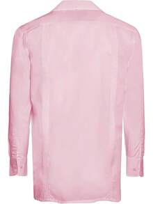 Men's Cuban Guayabera Long Sleeve Shirts Wedding Cigar Beach Bartender Casual-20256688 - Hồng - Xem 3