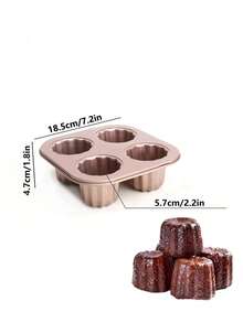 4/6/9/12 Pcs Non-Stick Angel Food Cake Baking Pan, Suitable For Commercial, Home, Daily, Birthday, Wedding, Cake Mold, Oven Use - Rose Gold - View 14