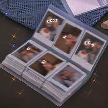 1pc 3-Inch Clear Plastic Photo Album With 84/120/240 Card Slots - Portable Wedding Album For Celebrity Cards, Movie Tickets, Durable Keepsake For Home Decor, Wedding Photo Albums, Celebrity Card Holder, Decorative Label Holder, Transparent Cover - Clear - View 11