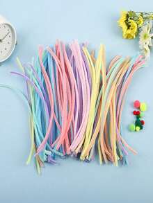 400/100pcs Value Pack DIY Pipe Cleaners, Macaron Colors, Random Mixed Colors Bulk Includes Dense Chenille Stems, Fluffy Sticks, Craft Pipe Cleaners, Pipe Cleaners Crafts Arts And Crafts Decorative Chenille Stems Supplies, Christmas Gifts Random Color Chenille Stems, DIY Craft Pipe Cleaners For Bouquets, Headbands, Bracelets, Bright Colors And Thickened, Suitable For Valentine's Day, Birthday, Party Favors