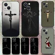 Funda de teléfono cristiana de Jesucristo para iPhone 16, 15, 14, 13, 12, 11 Plus, Pro Max, XS, X, XR, SE, Mini, 8, 7, de silicona suave negra - Z7 - Ver 3