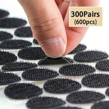 100/200 件挂钩和毛绒圆点粘性固定胶带，适用于工艺品、办公室、返校教室和 DIY - 彩色 - 查看 17