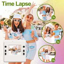 Instant Print Digital Camera With 1080P HD Video & Selfie Mode, Portable Photo Printer With 1300mAh Rechargeable Battery, DIY Sticker, 3 Rolls Of Print Paper, SD Card Slot - Fun Creative Gift For All Ages - ET-multicolor - View 3