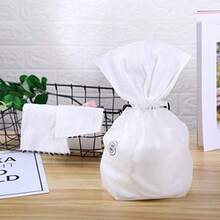 Toalla desechable JLCHEN, paños de limpieza no tejidos, almohadillas de algodón para maquillaje (blancas) - Blanco - Ver 3