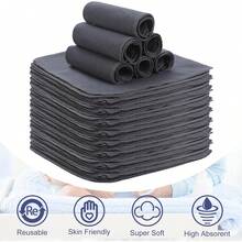 SmoothNovelty 24 toallitas de franela reutilizables para bebé, toallitas faciales suaves naturales sin blanquear para pañales de tela - 24 - Ver 11