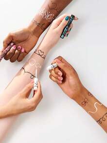 Essence LIQUID LINER Black Waterproof,Quick-Dry & Waterproof,Precision Brush Tip,Flexible & Controllable,Easy Line Drawing,Long-Lasting & Smudge-Proof,Highly Pigmented,3ml/0.1 Fl.Oz. - Black Waterproof - View 5