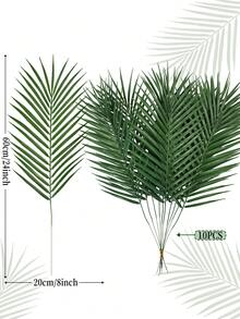 KINGFORAN Decoration Christmas 2025 - 10Pcs Artificial Palm Leaves, Thanksgiving Decorations, Diwali Decor, Diwali Decoration Home, Christmas Decorations, Christmas Decorations Home, Diwali Festival Decoration, Christmas Gifts, Advent Decor, Room Decor Home Decor