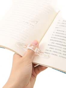 压书器学生亚克力书签单手手指书托学生阅读器手持阅读神器辅助器 - 彩色 - 查看 4