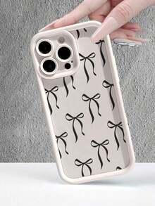 Funda de teléfono con lazo negro pintado Halloween compatible con iPhone 16/15/XR/16 Pro Max/7p 8p/P12 Pro Max/P13 Pro Max/P14 Pro Max/P13/P14/P11/P12/P14, XS/S/XS Max/7 8 GES2, cubierta protectora gruesa, de moda y resistente, perfecta para Halloween y regalos temáticos. - Blanco - Ver 6