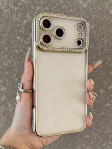 奢华电镀水钻透明手机壳适用于 17 Pro Max 17 Pro 16 15 14 13 12 Pro Max 14 15 16 Plus 11 17 13 闪光镜头保护套 - 銀色 - 查看 6