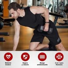 Juego De Mancuernas Hexagonales Compuesto Por Dos Mancuernas With Pesos De 2 Kg, 5 Kg, 7.5 Kg And 10 Kg, With Revestimiento De Vinilo. Adecuadas For Exercisers Of The Superior Part Of The Body, Training Of The Foot, Exercises Of The Gymnasium And Training Of The Entire Body. - 黑色 2.5kgX 2/5.5Lbs X 2 - 查看 9