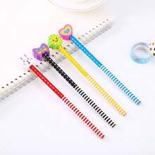 Cartoon Cute Pencil With Eraser, Creative Children's Pencil, Elementary Student Writing Pen, Student Creative Gift - Multicolor - View 7