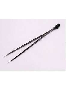 1 Stück Maniküre-Werkzeuge Doppelkopf-Pinzette mit Silikon-Bohrclip, Ornament-Prägung, hochpräziser Edelstahl Spezial für Nägel