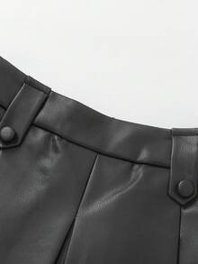 Balabala Girls Autumn Winter Skirt, Pleated Mini Skirt, Versatile & Stylish Tween Girl Wear - Black Tone - View 4