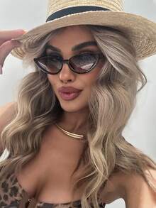 1Pair Women Cat Eye Fashion Glasses For Decoration Elegant Shades Beach Accessories