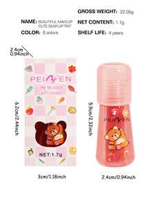 唇彩染色液体唇膏，韩国唇彩保湿自然，多用途唇颊两用色调，不粘杯，轻盈，高色素，持久，色彩鲜艳（6 种颜色） - 1.7g - 查看 2