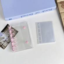 Pasta de argolas transparente M5, 20 capas dupla face, livro de adesivos transparente, conjunto de cadernos de fichário faça você mesmo, papelaria, material escolar, material de volta às aulas - Multicolorido - Ver 27