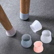 8/16/32pcs Silicone Furniture Leg Pads, Chair Leg Protectors, Anti-Slip Chair Leg Cushion Covers