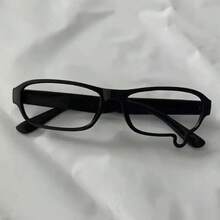 Y2K Lensless Cosplay Glasses, Neutral Water Drop-Shaped Frame, Durable PC Material And Hinge Design Style Decorative Accessories, Suitable For Women With Small Faces - Perfect Choice For Daily Wear And Music Festival Gifts - Rectangle - View 4