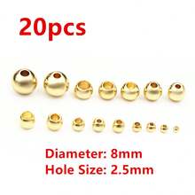 2-8mm不鏽鋼金色間隔珠魅力珠子,diy手鍊,項鍊,珠寶製作配件,吊飾