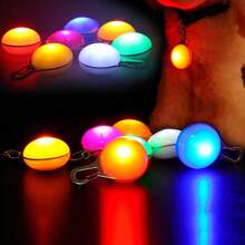 4-Color LED Dog Collar Pendant, Luminous Leash Accessory, Bright Necklace, Glow-In-The-Dark Collar For Pet Safety & Decoration At Night